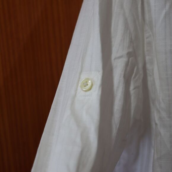 Banana Republic Heritage White Button Down Beaded Sequin Shirt XL - Picture 10 of 12